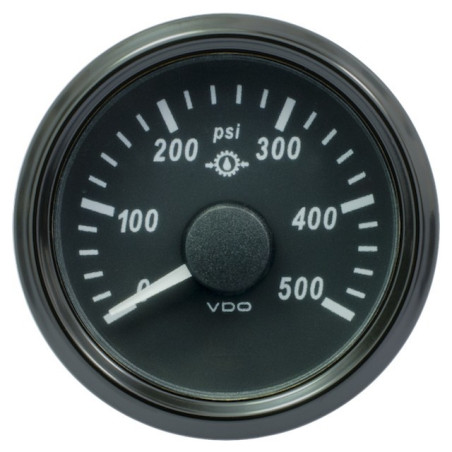 A2C3832740025 25 Pieces VDO SingleViu 1167 Transmission oil pressure 500PSI Black 52mm