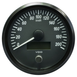 A2C3832840010 10 Pieces VDO SingleViu Speedometer 200 Km/h Black 100mm