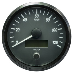 A2C3832860001 VDO SingleViu Speedometer 120 Km/h Black 100mm