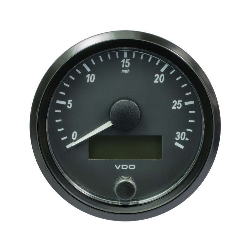 Vdo Singleviu Speedometer 30 Mph Black 80mm