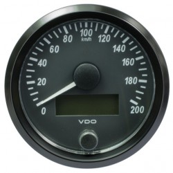 10 Pieces VDO SingleViu Speedometer 200 Km/h Black 80mm 10 Pieces VDO SingleViu Speedometer 200 Km/h Black 80mm