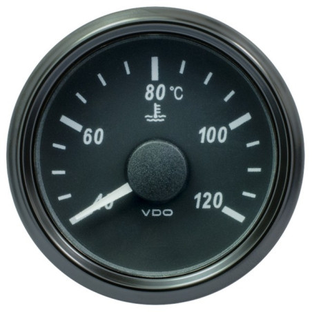A2C3833320001 VDO SingleViu 0246 Cooling Water Temperature 120°C Black 52mm