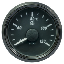 A2C3833330025 25 Pieces VDO SingleViu 1380 Cooling Water Temperature 120°C Black 52mm