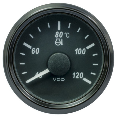 A2C3833330025 25 Pieces VDO SingleViu 1380 Cooling Water Temperature 120°C Black 52mm