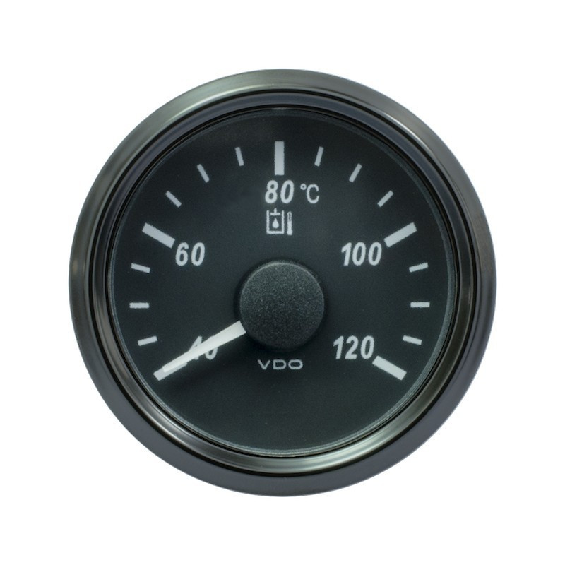 A2C3833510001 VDO SingleViu 1414 Hydraulic temperature 120°C Black 52mm