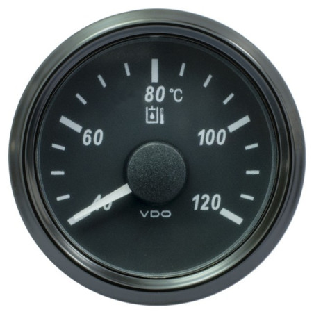 A2C3833510025 25 Pieces VDO SingleViu 1414 Hydraulic temperature 120°C Black 52mm