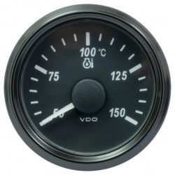 VDO SingleViu 1375 Motorolietemperatuur 150°C Zwart 52mm