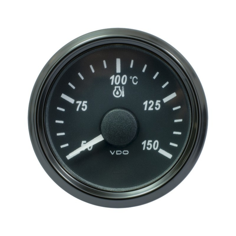 A2C3833390025 25 Pieces VDO SingleViu 1375 Engine Oil Temperature 150°C Black 52mm