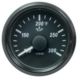 A2C3833410025 25 Pieces VDO SingleViu 2426 Engine Oil Temperature 300°F Black 52mm