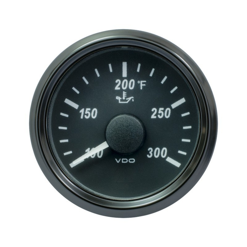 A2C3833410025 25 Pieces VDO SingleViu 2426 Engine Oil Temperature 300°F Black 52mm