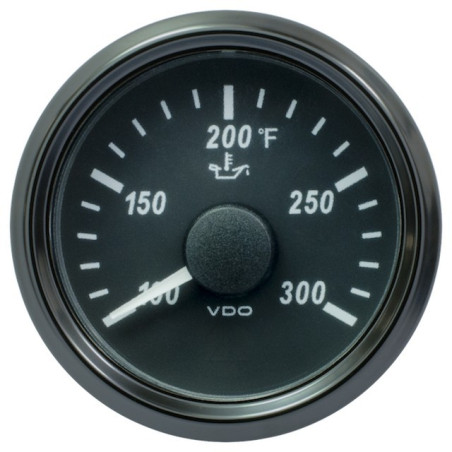 A2C3833410025 25 Pieces VDO SingleViu 2426 Engine Oil Temperature 300°F Black 52mm