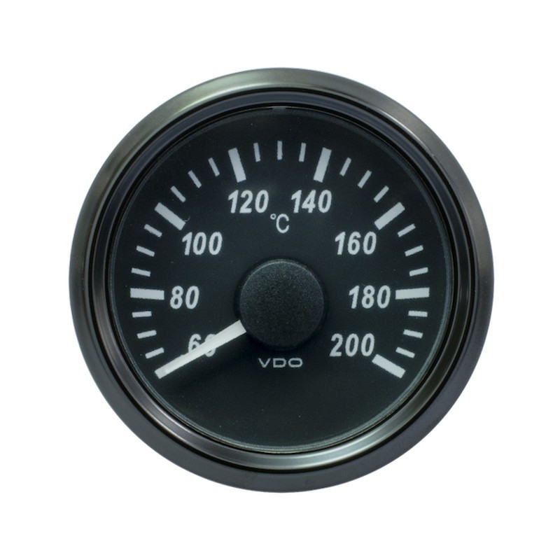 A2C3833520025 25 Pieces VDO SingleViu Cylinder temperature 200°C Black 52mm