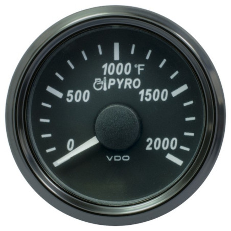 A2C3833040025 25 Pieces VDO SingleViu 1383 Pyrometer 2000°F Black 52mm