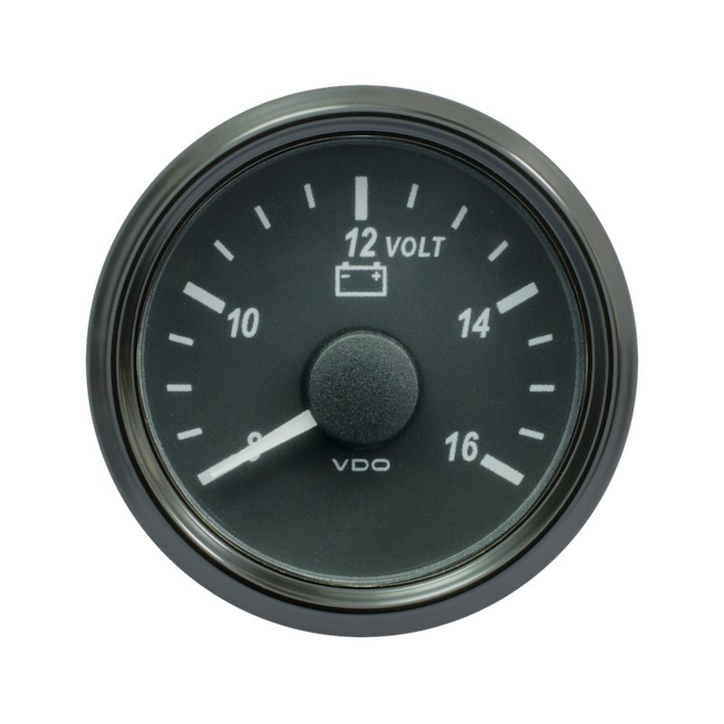 VDO SingleViu 0247 Voltmeter 816V Black 52mm