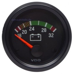 10 Pieces VDO Cockpit Vision Voltmeter 16-32V 52mm 24V