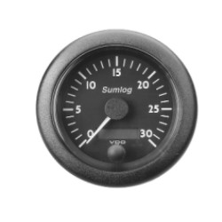 N01-113-026 VDO OceanLine Sumlog 30kn Black 85mm