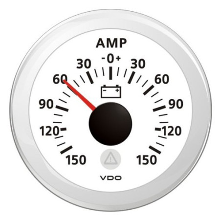 A2C59510025 Veratron Marine ViewLine Ammeter 150A White 52mm (OEM 10 Pieces)