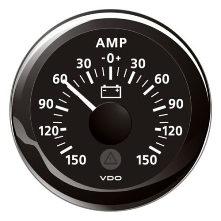 A2C59510023 Veratron Marine ViewLine Ammeter 150A Black 52mm (OEM 10 Pieces)