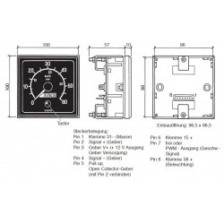 Tachometer: 437-809-980-004 VDO