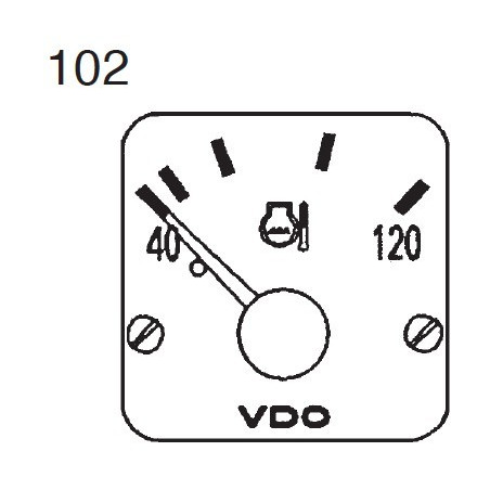 310-284-980-011C 10 Pieces VDO Modulcockpit II - Instrument Module - Cooling Water 120°C - 12-24V