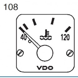 VDO Modulcockpit II - 1 Unit Module - Coolant 120°C - 12-24V