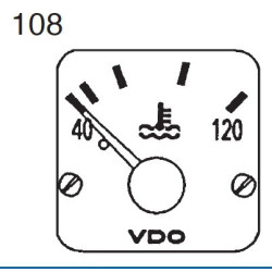 310-284-980-017C VDO Modulcockpit II - Instrument Module - Cooling Water 120°C - 12-24V