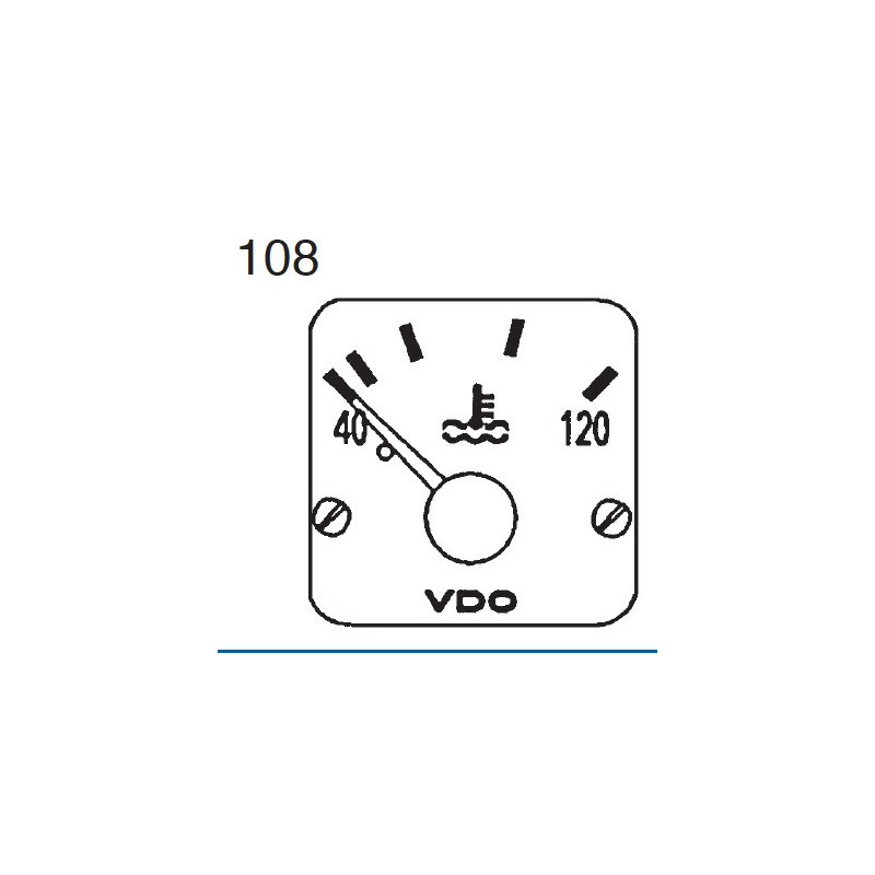 310-284-980-017C VDO Modulcockpit II - Instrument Module - Cooling Water 120°C - 12-24V