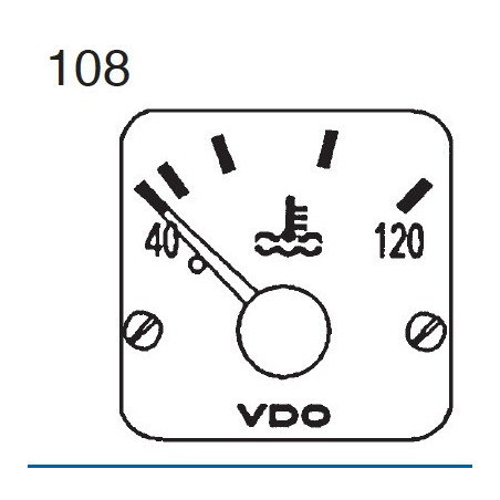 310-284-980-017C VDO Modulcockpit II - Instrument Module - Cooling Water 120°C - 12-24V