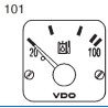 310-284-980-010 VDO Modulcockpit II - Instrument Module - Hydraulic oil 100°C - 12-24V