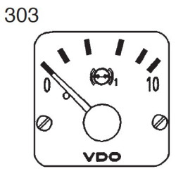 350-272-980-012C 10 Pieces VDO Modulcockpit II - Instrument Module - Brake Pressure 1 - 10 Bar - 12-24V