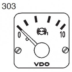 VDO Modulcockpit II - 1 Unit Module - Bremsdruck 1 - 10 Bar - 12-24V