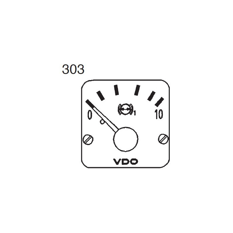350-272-980-012C 10 Pieces VDO Modulcockpit II - Instrument Module - Brake Pressure 1 - 10 Bar - 12-24V