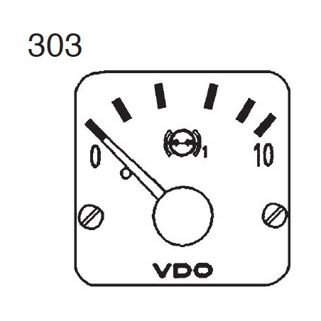 350-272-980-012C 10 Pieces VDO Modulcockpit II - Instrument Module - Brake Pressure 1 - 10 Bar - 12-24V