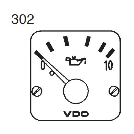 350-272-980-011C VDO Modulcockpit II - Instrument Module - Engine Oil Pressure 10 Bar - 12-24V