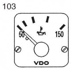 VDO Modulcockpit II - 1 Unit Module - Motoröl 150°C - 12-24V