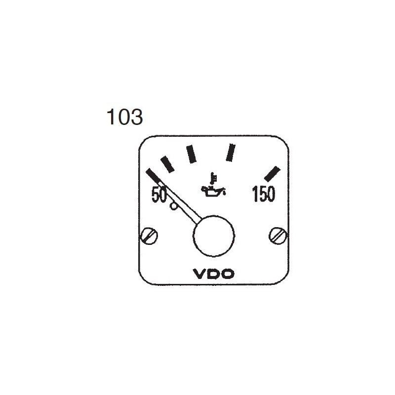 310-284-980-012C VDO Modulcockpit II - Instrument Module - Engine Oil 150°C - 12-24V