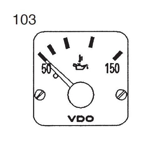 310-284-980-012C VDO Modulcockpit II - Instrument Module - Engine Oil 150°C - 12-24V