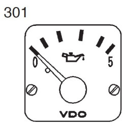 350-272-980-010C 10 Pieces VDO Modulcockpit II - Instrument Module - Engine Oil Pressure 5 Bar - 12-24V