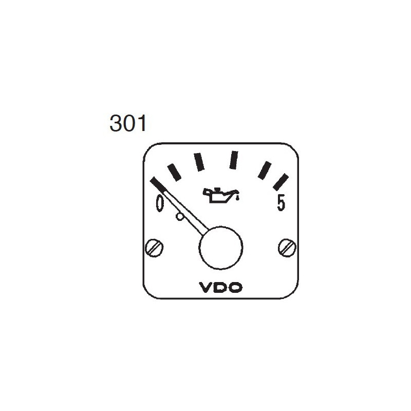350-272-980-010C 10 Pieces VDO Modulcockpit II - Instrument Module - Engine Oil Pressure 5 Bar - 12-24V