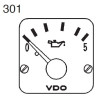 350-272-980-010C 10 Pieces VDO Modulcockpit II - Instrument Module - Engine Oil Pressure 5 Bar - 12-24V