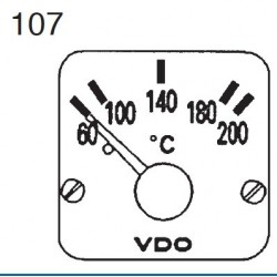 VDO Modulcockpit II - 1 Unit Module - Temperature 200°C - 12-24V