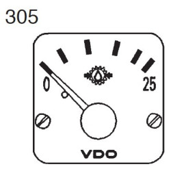 350-272-980-014C VDO Modulcockpit II - Instrument Module - Transmission oil pressure 25 Bar - 12-24V