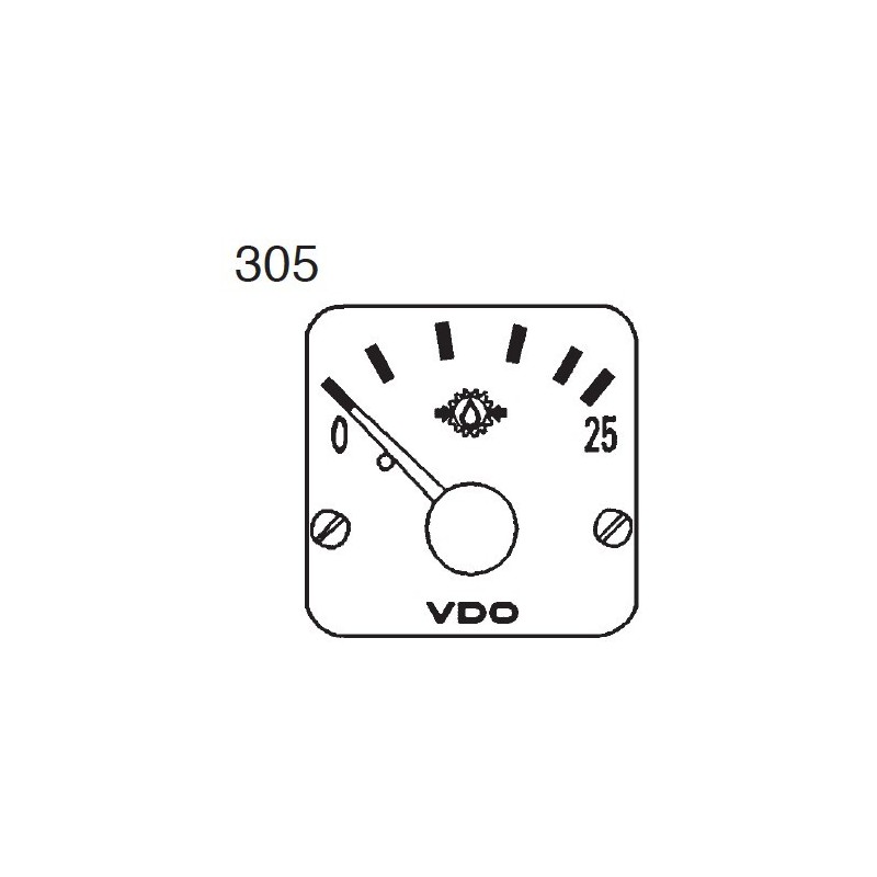Pressure gauges: 350-272-980-014C VDO
