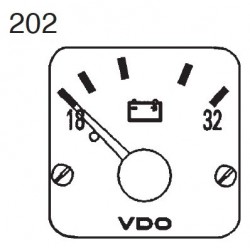 Voltímetros: 332-305-980-004C VDO