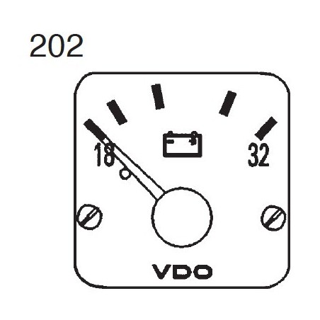 Voltmètres: 332-305-980-004C VDO