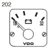 332-305-980-004C 10 Pieces VDO Modulcockpit II - Instrument Module - Voltmeter 18-32V - 24V