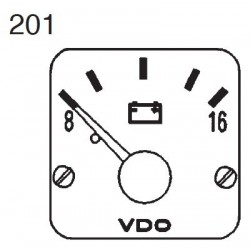 VDO Modulcockpit II - 1 Unit Module - Voltmeter 8-16V - 12V