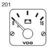 332-305-980-003C 10 Pieces VDO Modulcockpit II - Instrument Module - Voltmeter 8-16V - 12V