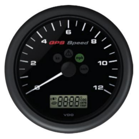 A2C59501987 Veratron ViewLine GPS speed gauge 0–12 kn Black 110 mm