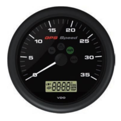 A2C59501782 Veratron ViewLine GPS speed gauge 0–35 kn Black 110 mm